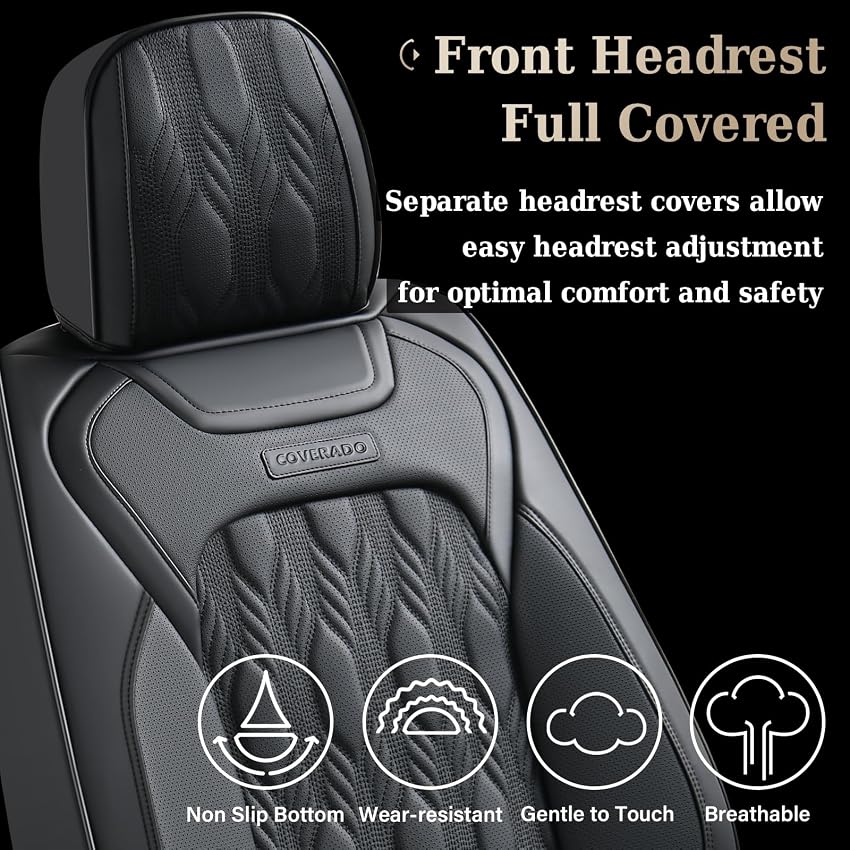 Thumbnail 4 de Coverado Car Seat Cover Luxury Nappa Leather, Universal