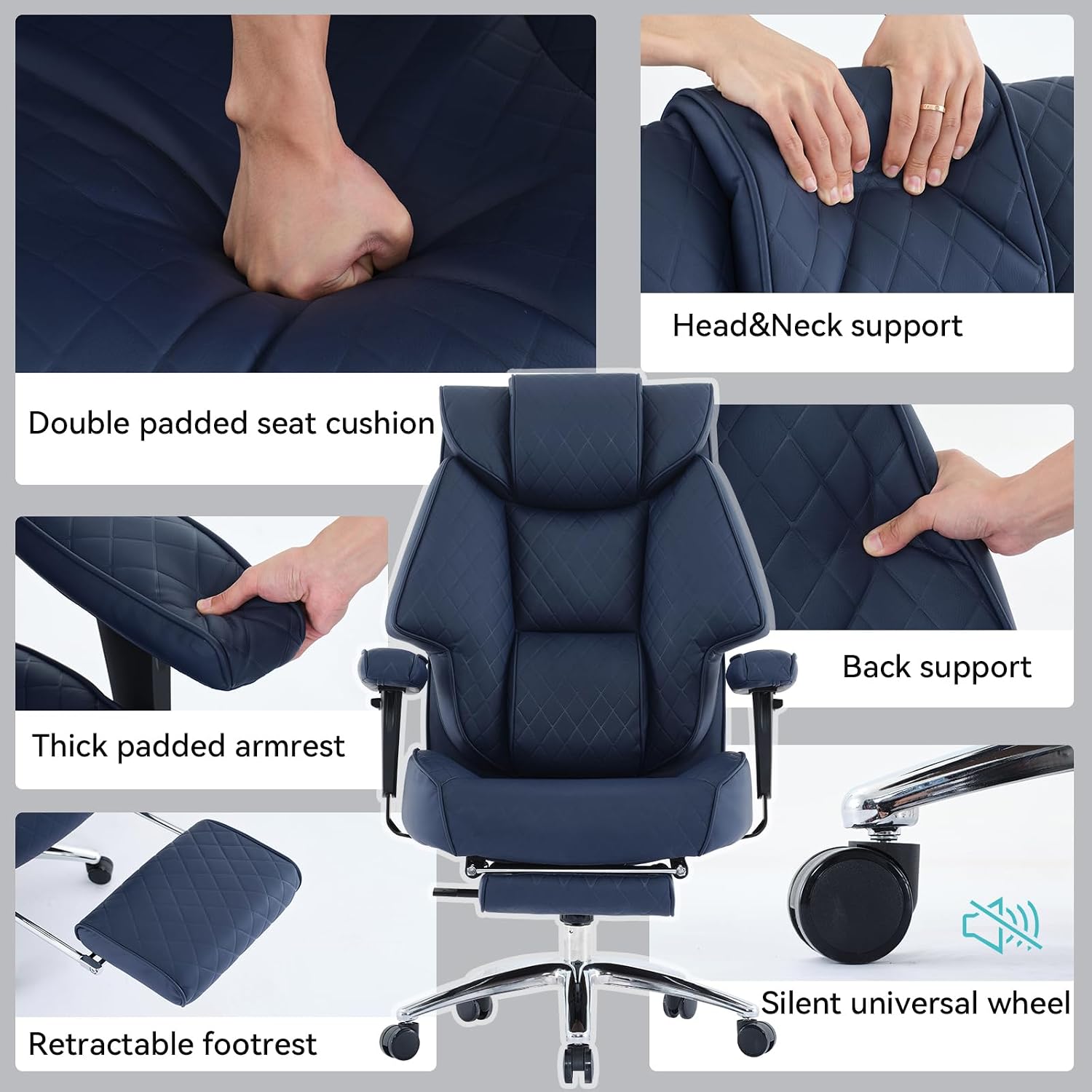 Thumbnail 6 de EXCEBET Big and Tall Office Chair 400lbs