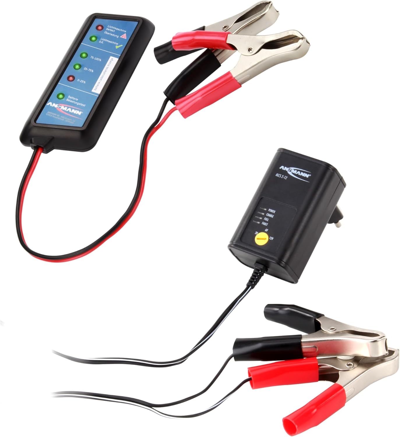 Thumbnail 6 de ANSMANN Autobatterie-Ladegerät ALCS 2-24 A – vollautomatisch für 2V, 6V, 12V & 24V Bleiakkus, 900 mA