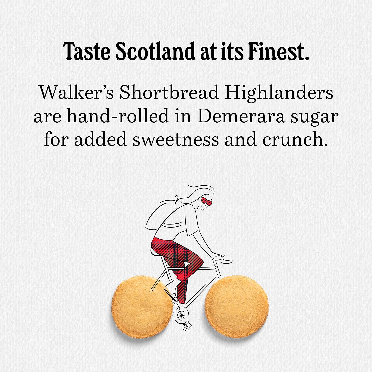 Detalle de Walker's Shortbread 1177D Highlanders Pure Butter Cookies, 1.4 oz Snack Packs