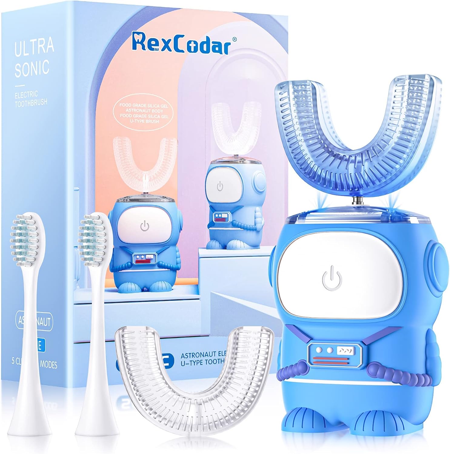 Detalle de RexCodar Ultrasonic U-Shaped Kids Toothbrush 60s