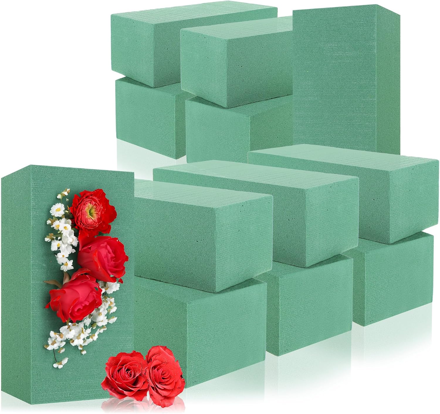 Thumbnail 6 de com-four® 3x Masses de bouchage pour fleurs fraîches – Mousse de bouchage pour arrangements floraux