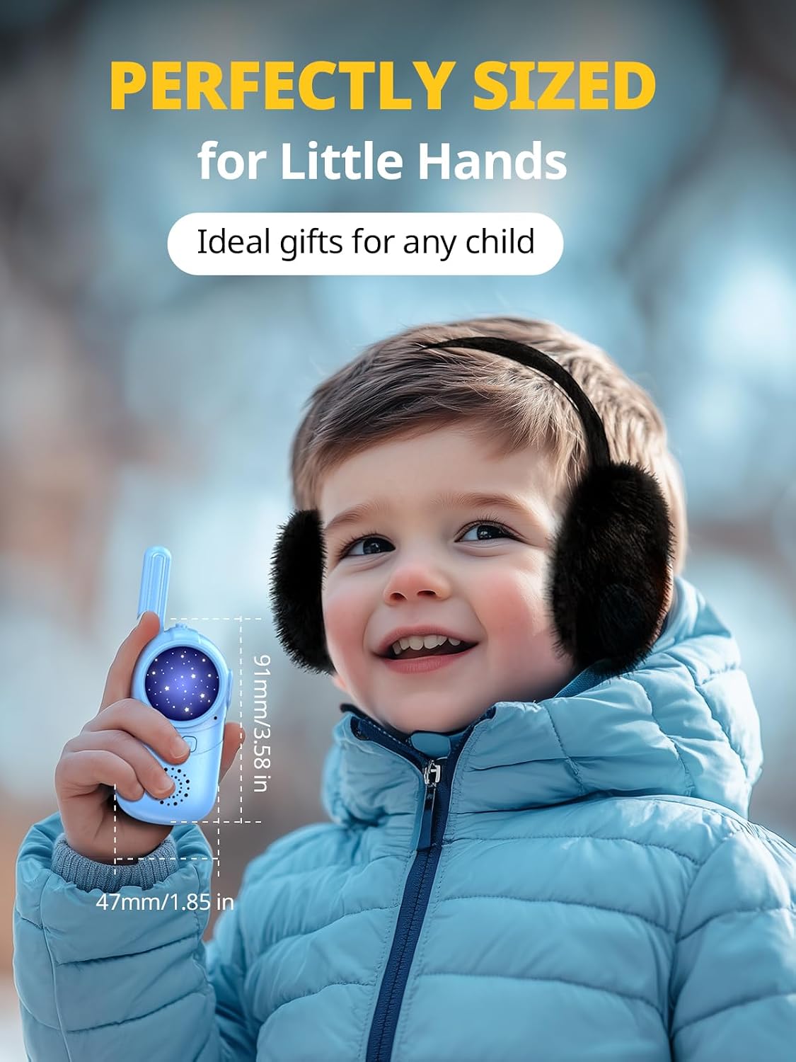 Thumbnail 6 de Inspireyes Walkie-Talkies per bambini (2 pezzi): giochi stellati, autonomia prolungata e semplicità d’uso