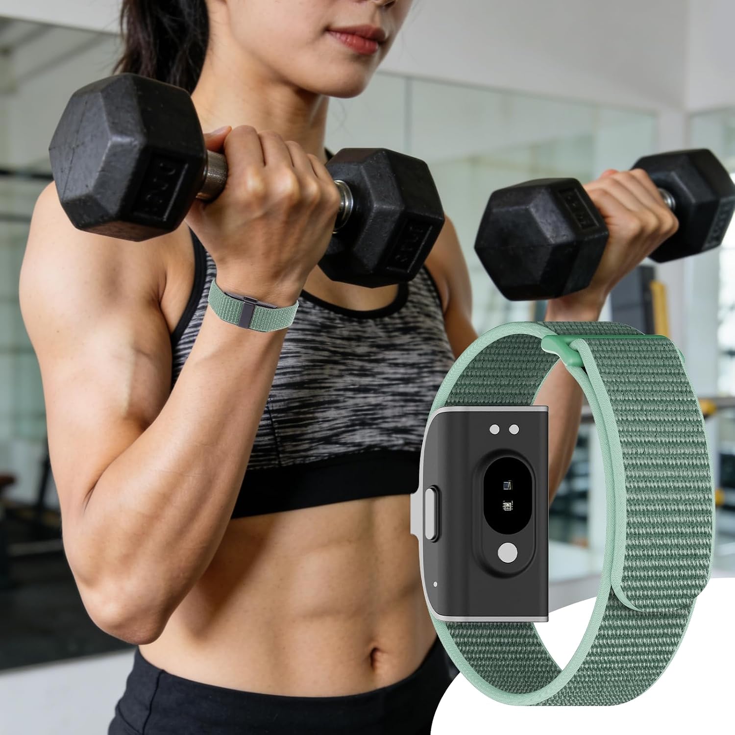Detalle de ZOOROO Nylon Loop Sport Replacement Bands for Hume Health Band 1.0