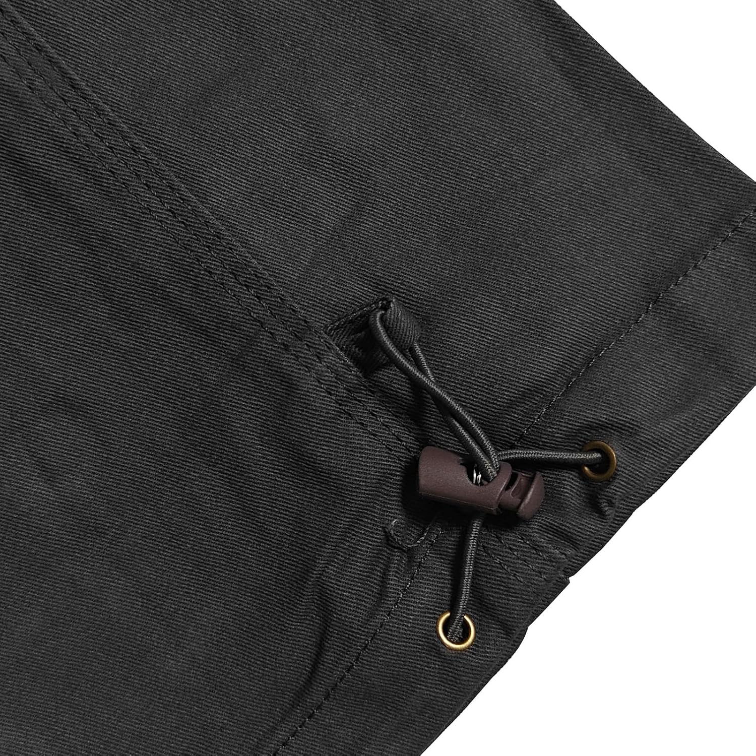 Detalle de Aotoyou Cargohose Herren aus Baumwolle mit 7 Taschen und elastischem Bund – Outdoor-, Wander- und Freizeithose
