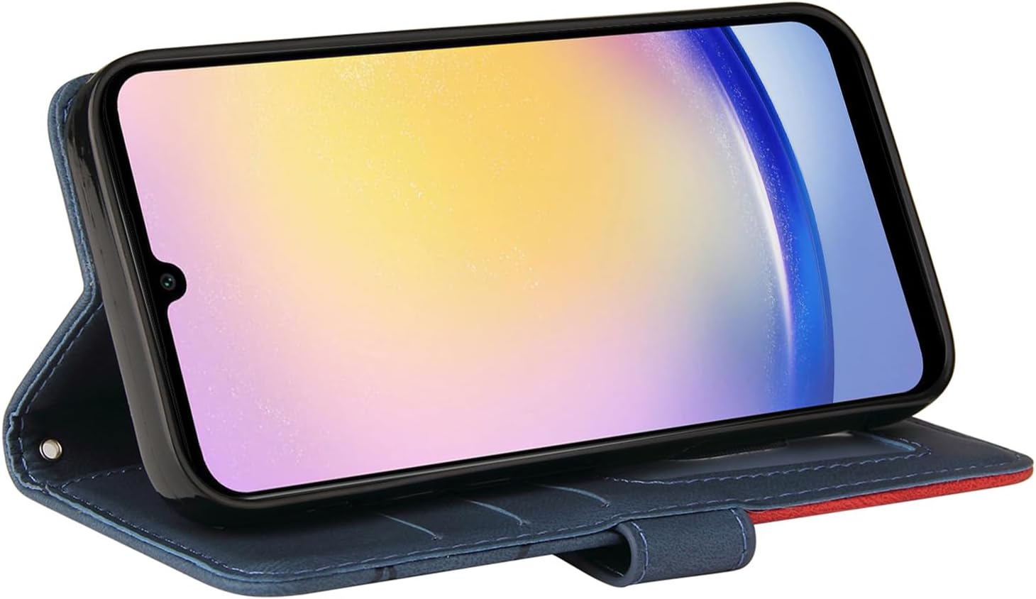 Detalle de CXTCASE Galaxy A25 5G Flip Case in Blau