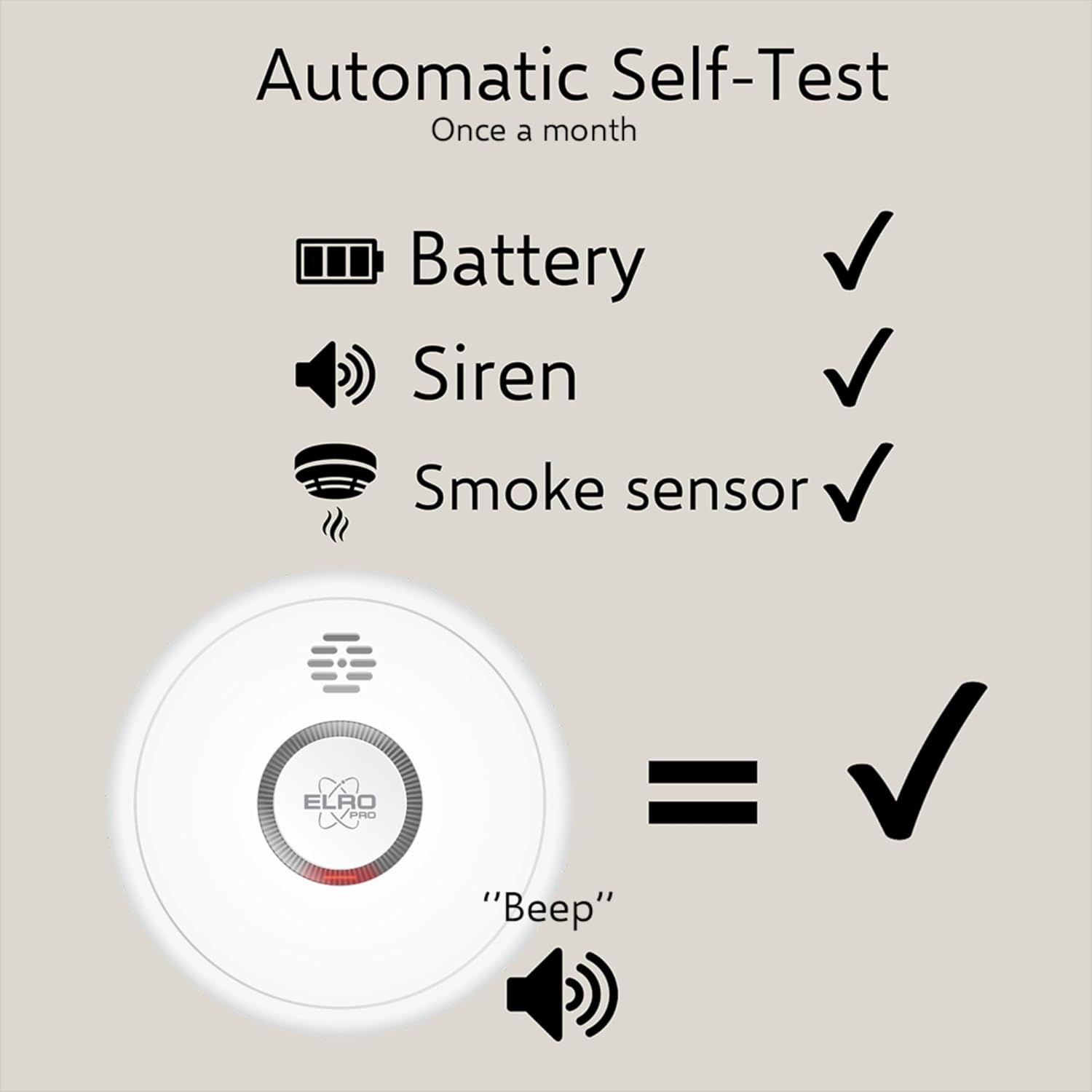 Thumbnail 6 de ELRO PRO PS4910 Rilevatore di fumo con batteria 10 anni