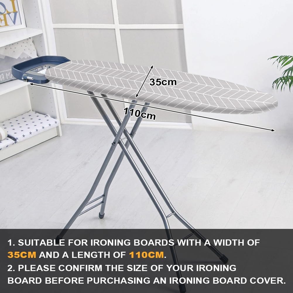 Detalle 2 de AOOTE 6104329 Arrow Ironing Board Cover, 110 x 35 cm Cotton