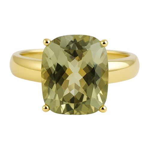 Detalle de Grüner Amethyst Ring Damen von Sophia Rose Jewellery – US-Größe 9 (Diameter 19 mm)