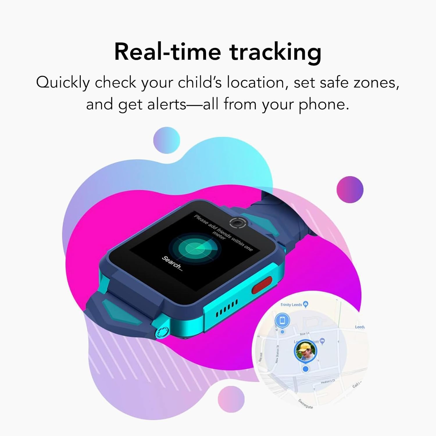 Thumbnail 2 de TCL 4G Video Call Smartwatch for Kids with Real-time GPS Tracking, 2MP HD Camera & SOS Button
