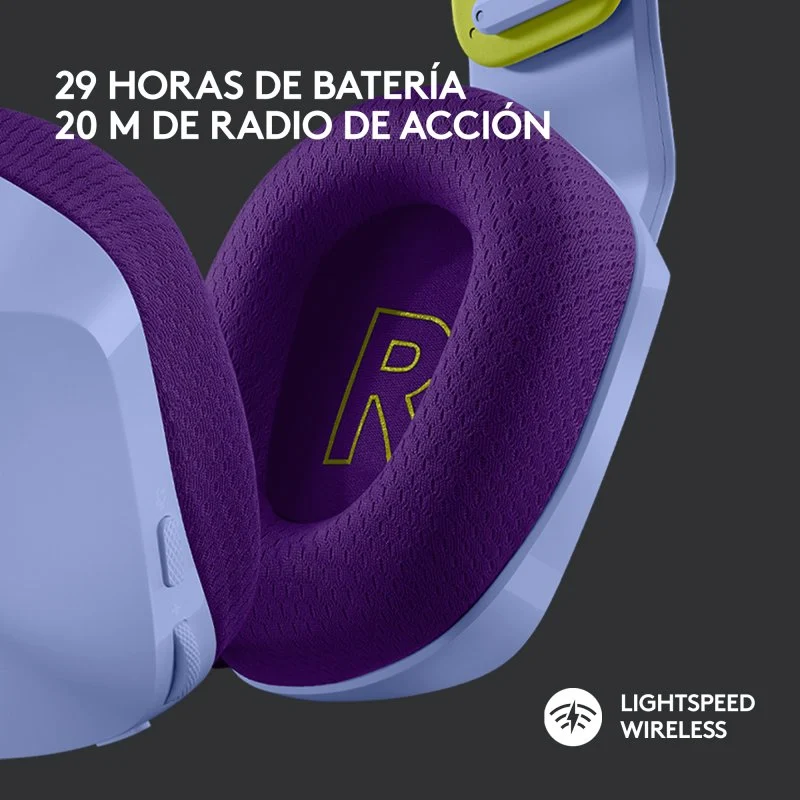 Detalle 2 de Logitech G733 Lightspeed RGB auriculares inalámbricos 50 mm