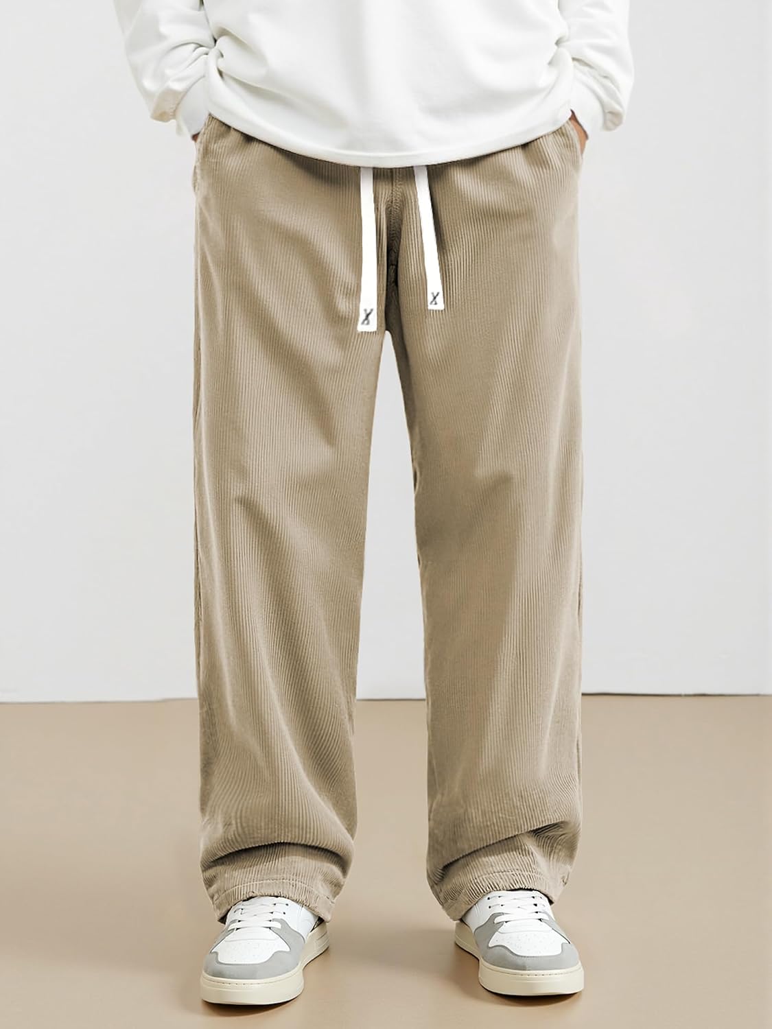 Detalle 2 de JMIERR Corduroy Pants Casual Baggy