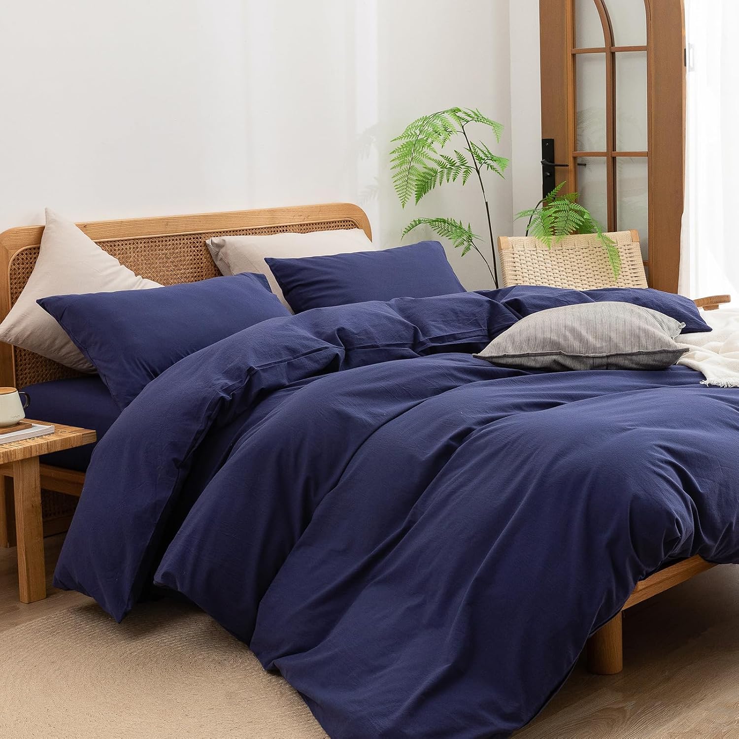 Thumbnail 4 de BESTOUCH Duvet Cover Set Full 80x90 in