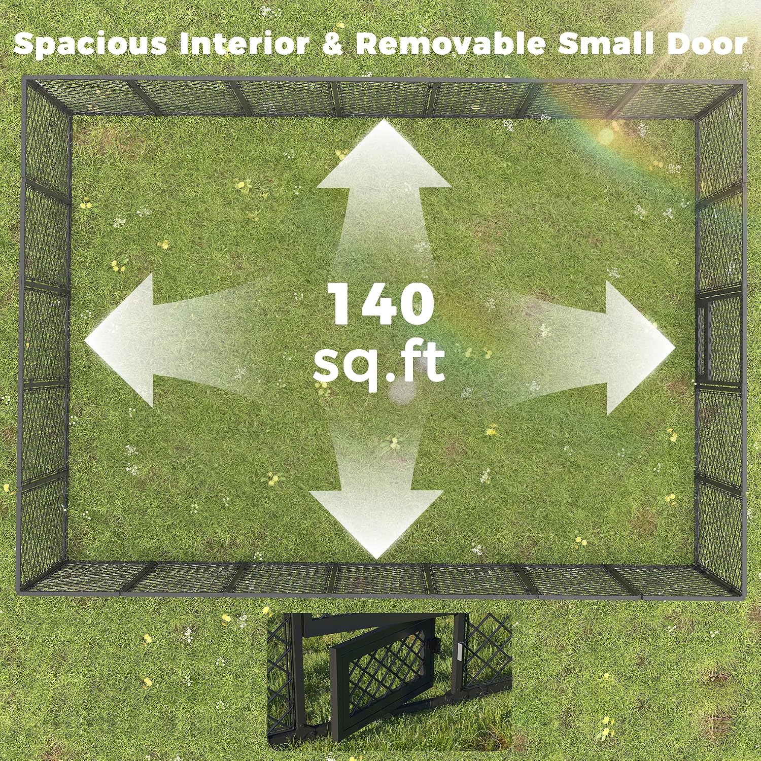 Detalle de Outdoor Dog Kennel 10x14