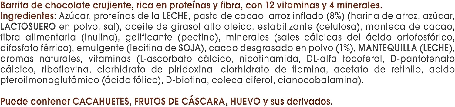 Detalle de BIMANÁN KOMPLETT barritas chocolate 280g