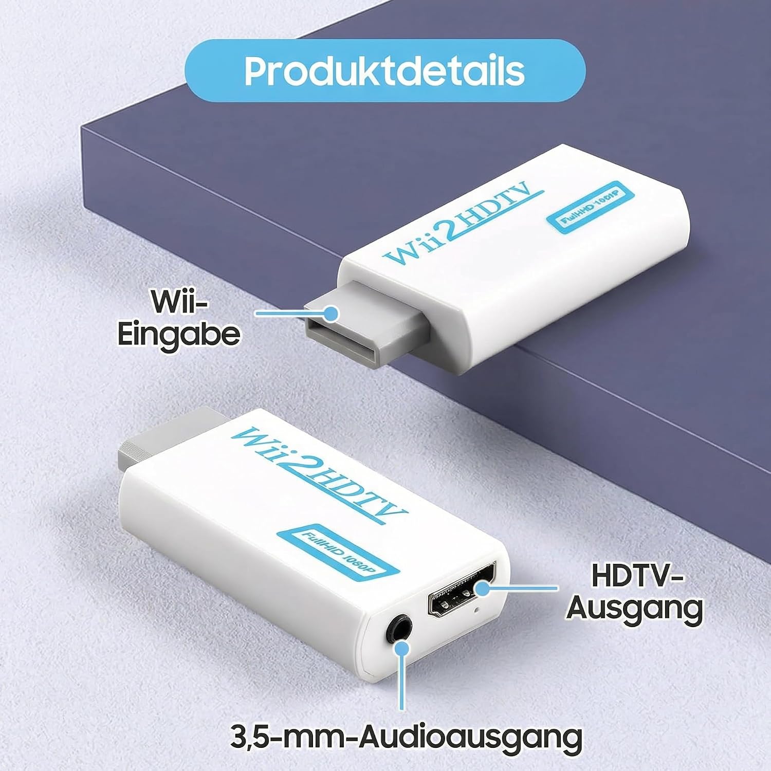 Thumbnail 5 de Zacro Wii HDTV Adapter 1080P Konverter