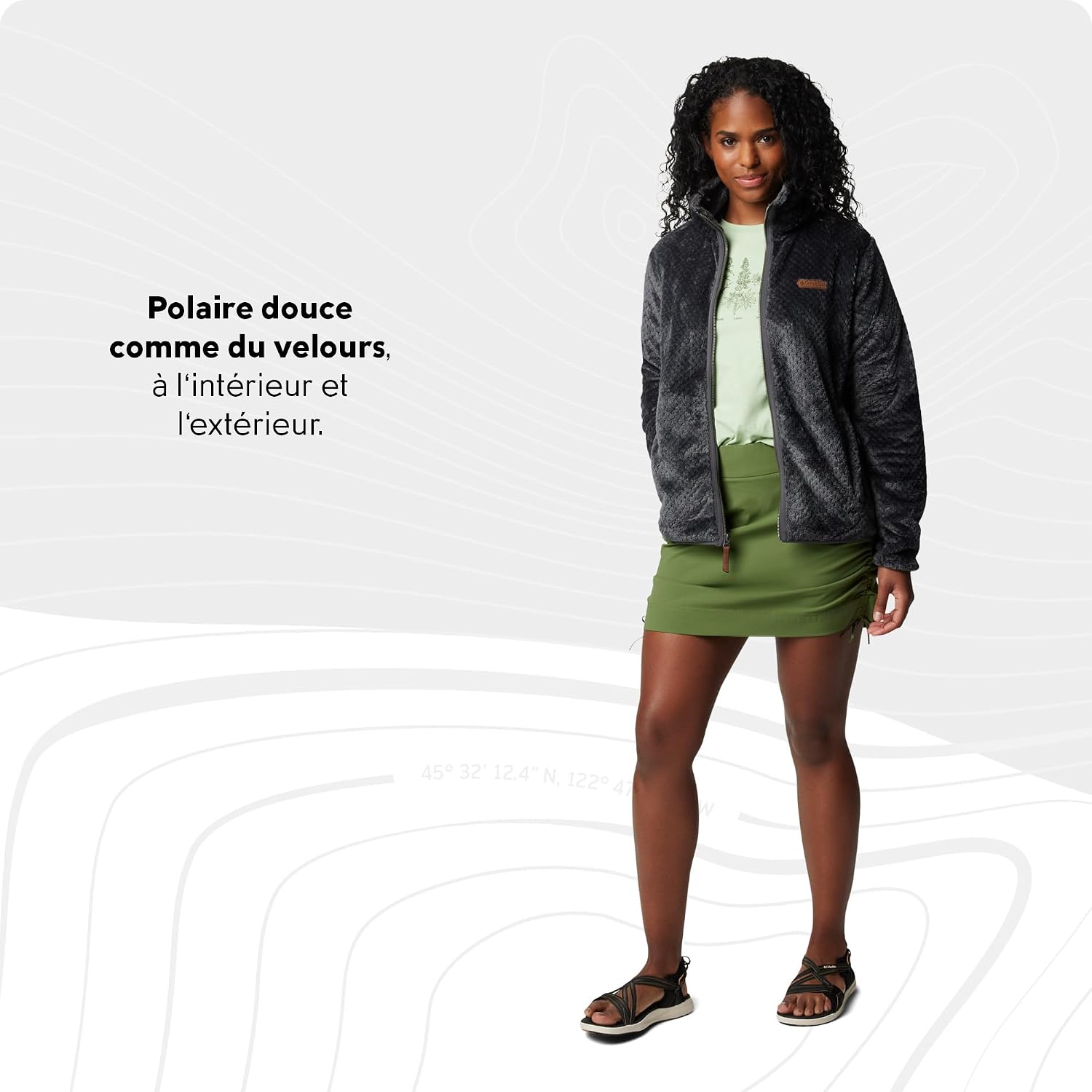 Thumbnail 4 de Veste polaire Columbia Fire Side II Sherpa femme entièrement zippée ⚙