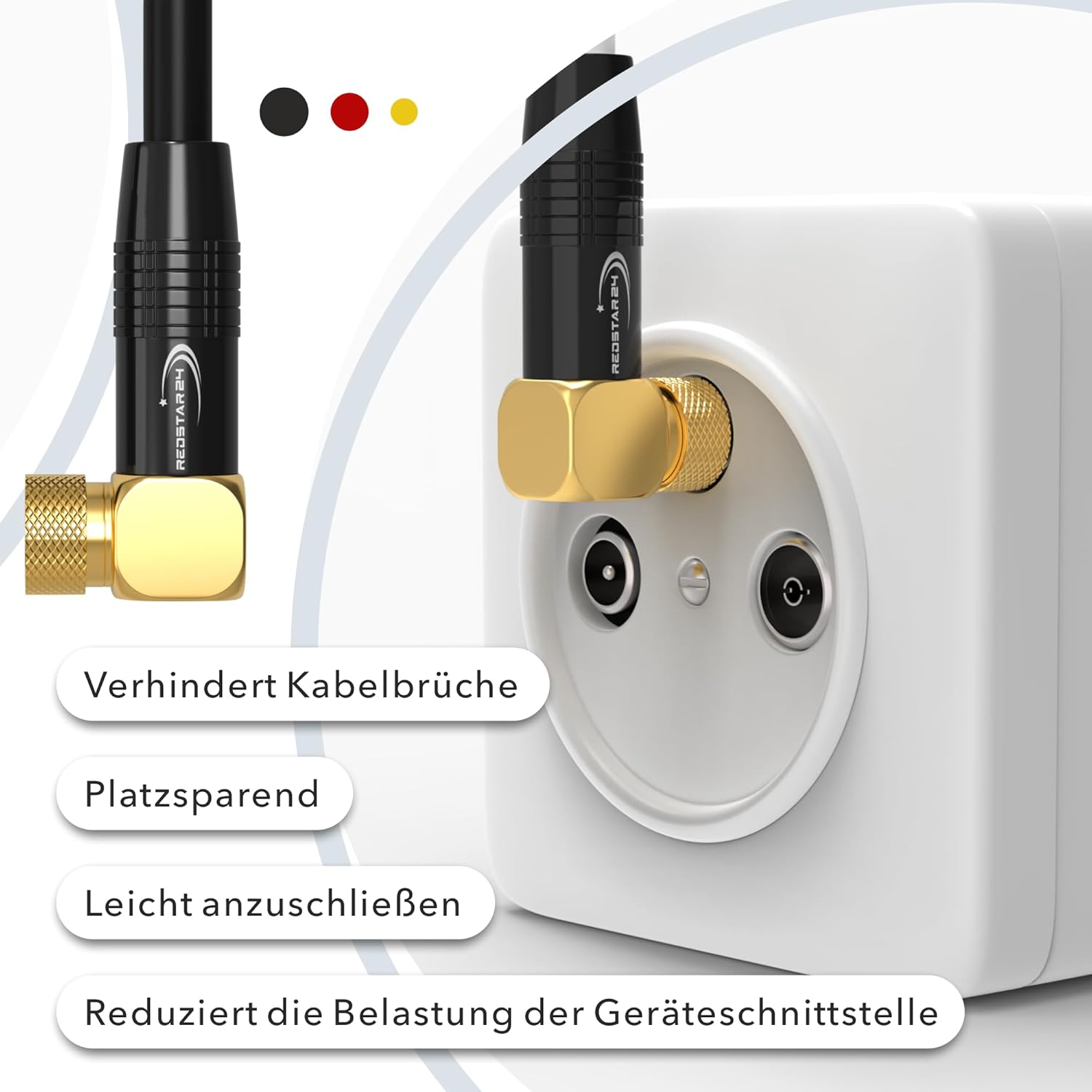 Thumbnail 4 de SAT Kabel 5m Koaxialkabel DVB-S2 Schwarz