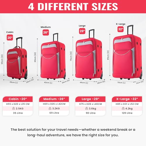 Thumbnail 7 de Flymax Cabin Suitcase 55x40x20 / 55x35x20 – Lightweight Cabin Luggage