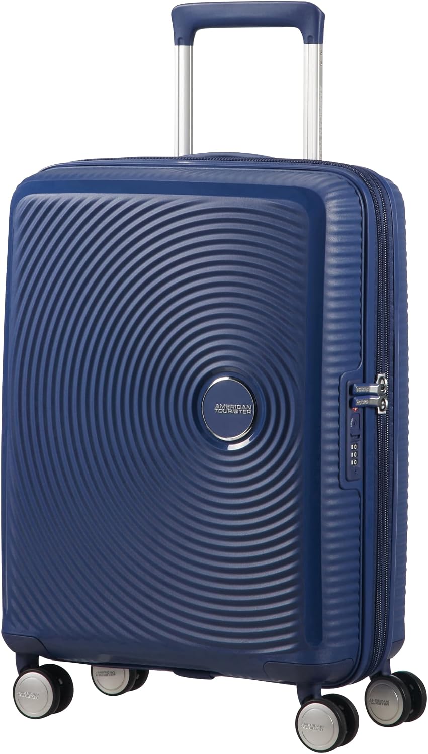 Detalle de American Tourister Soundbox Spinner S ✈️ Equipaje de Mano 55cm Azul