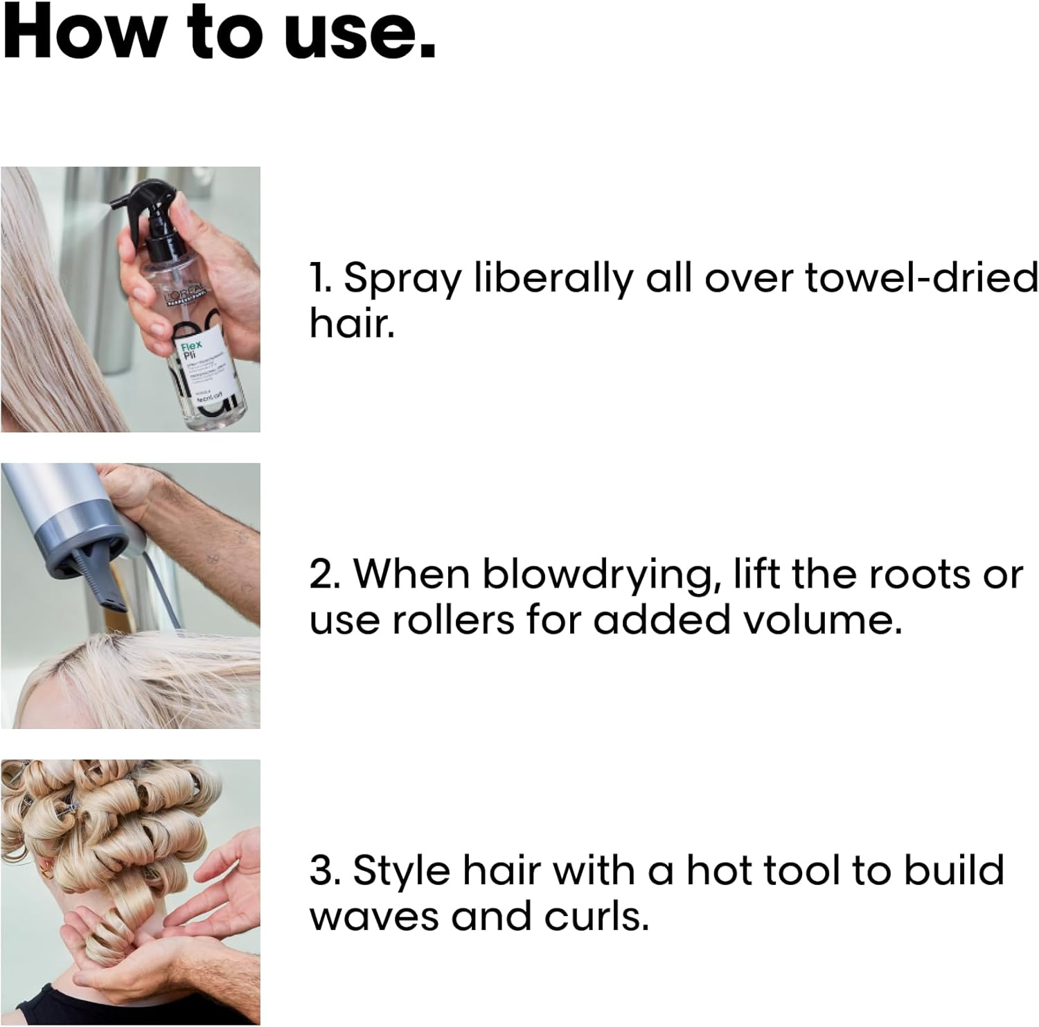 Thumbnail 5 de L’Oréal Professionnel Tecni.ART Flex Pli Hair Styling Spray (Thermo Modelling) 190ml