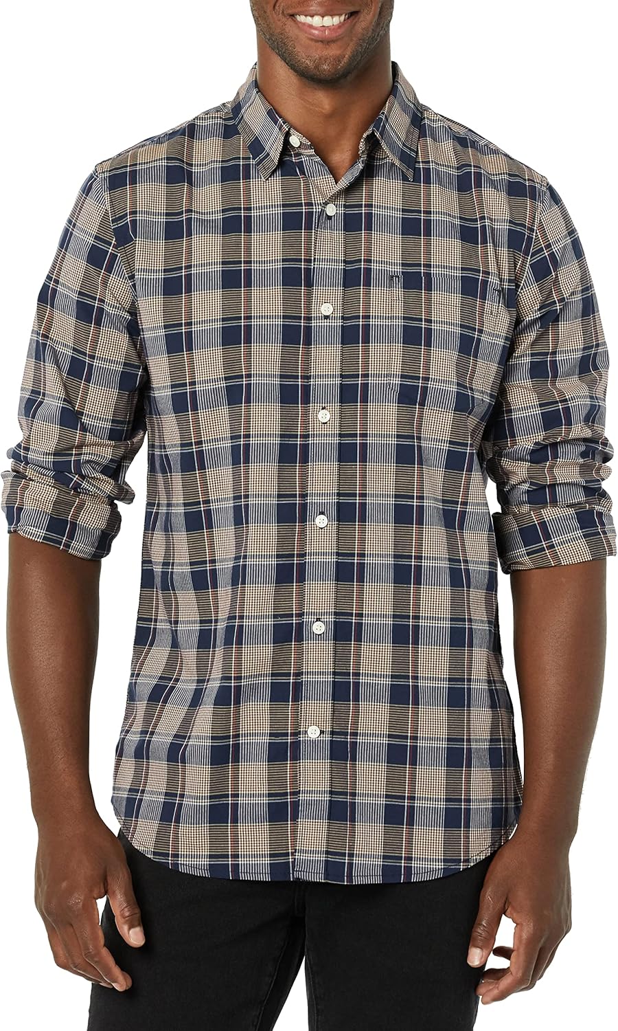 Thumbnail 3 de Amazon Essentials Men's Long-Sleeved Slim-Fit Stretch Poplin Shirt
