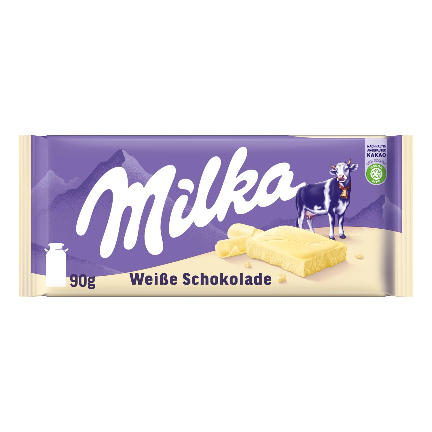 Detalle 2 de Milka Weiße Schokolade 24×90 g 🍫
