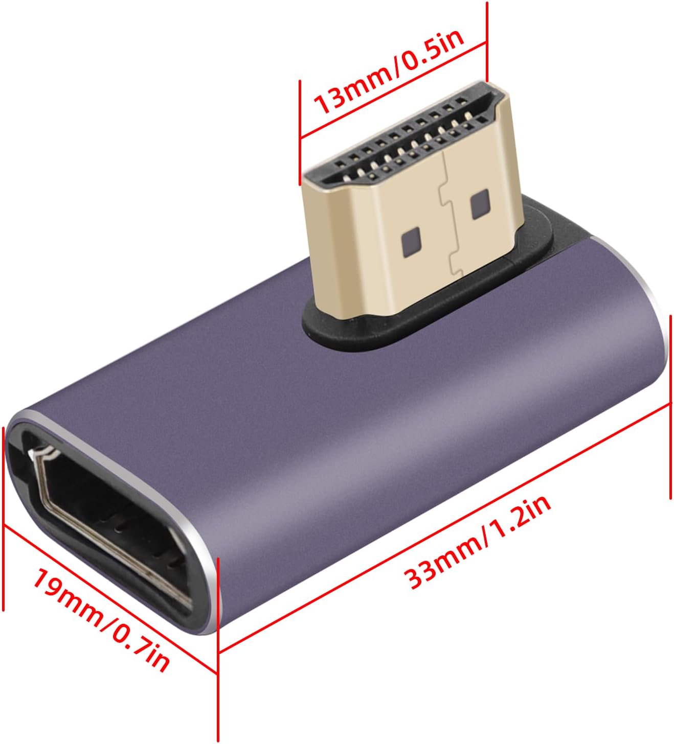 Thumbnail 6 de RIIEYOCA 8K HDMI adapter 8K@60Hz right angle