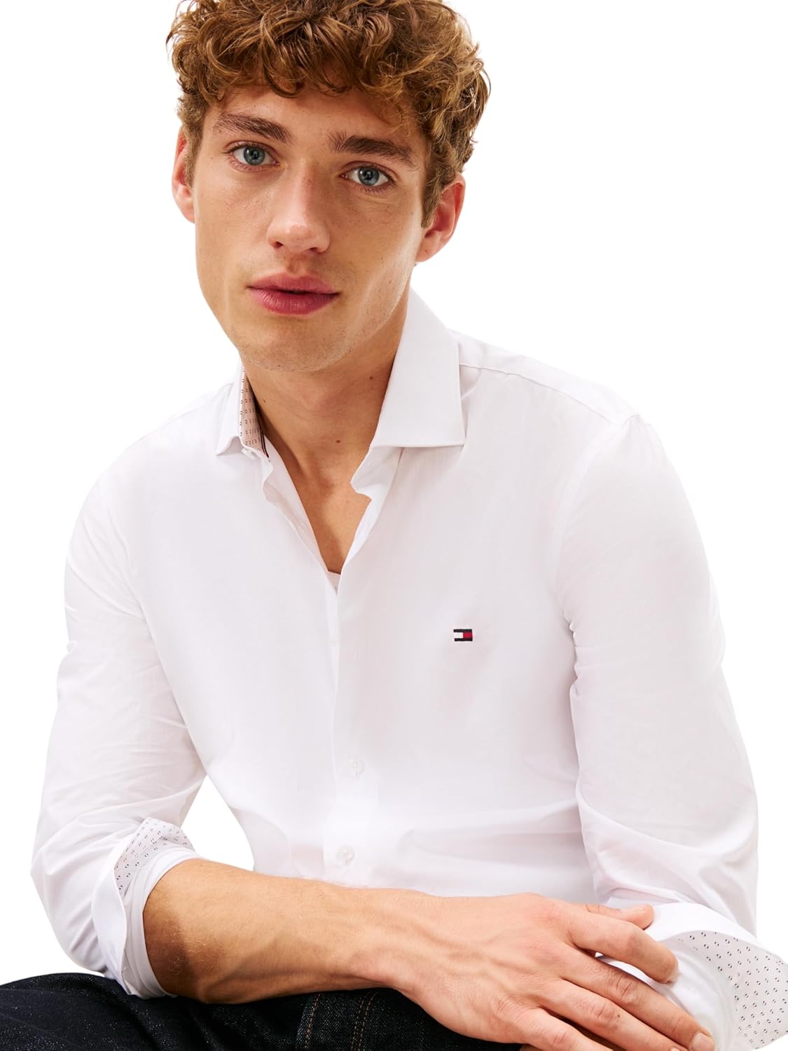 Thumbnail 2 de Tommy Hilfiger Men’s Flex Dobby SF Shirt (MW0MW41684) long-sleeve