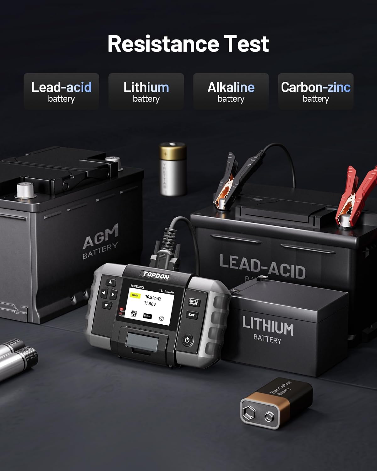 Detalle 1 de TOPDON Car Battery Tester BT600 Plus