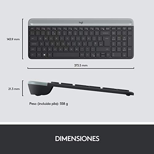 Thumbnail 7 de Logitech MK470 Combo: Teclado y Ratón Inalámbricos para Windows (Negro)