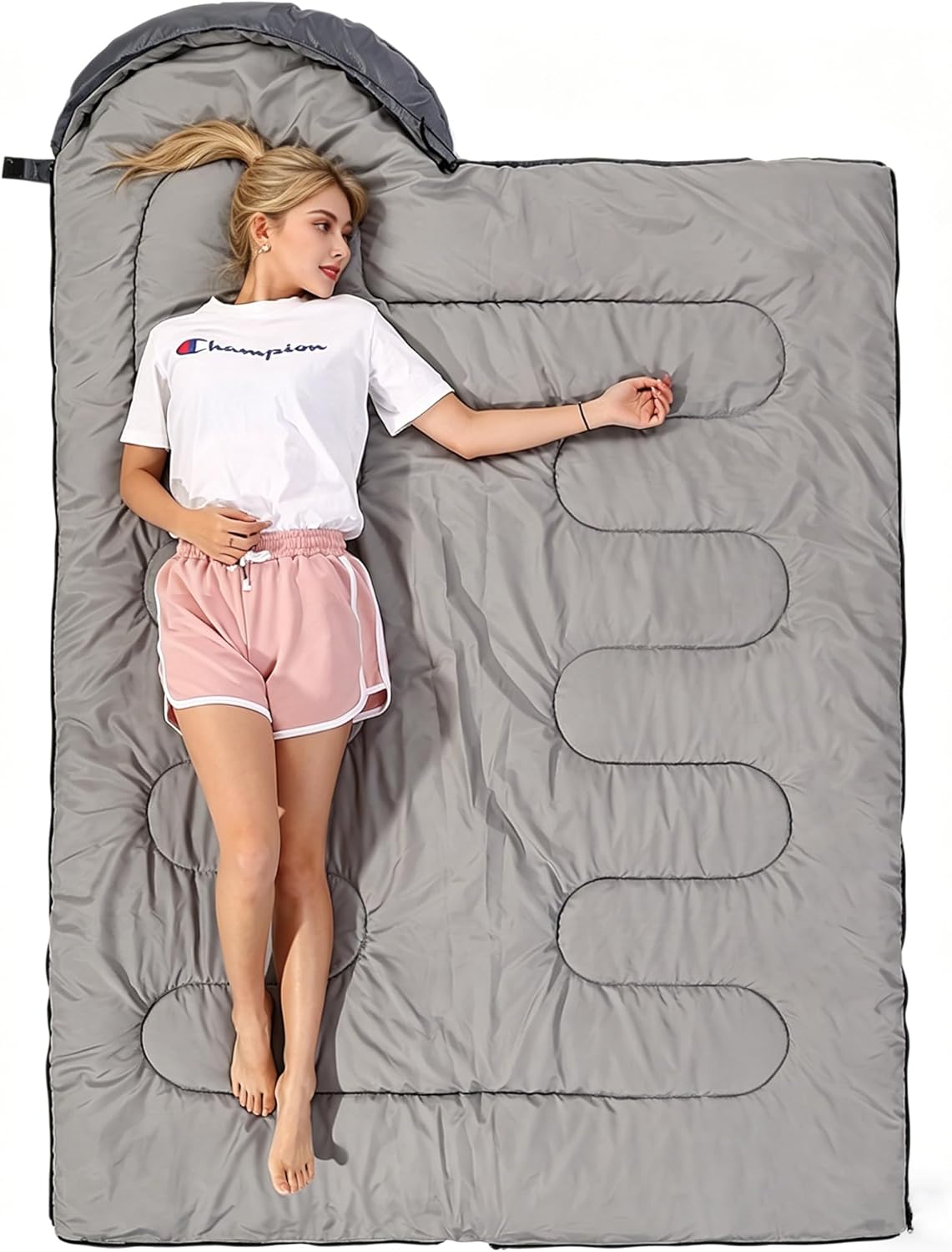 Thumbnail 5 de SWTMERRY Schlafsack für 3–4 Jahreszeiten (5–25 °C) – warm/kühl, leicht für Wandern, Rucksackreisen & Camping