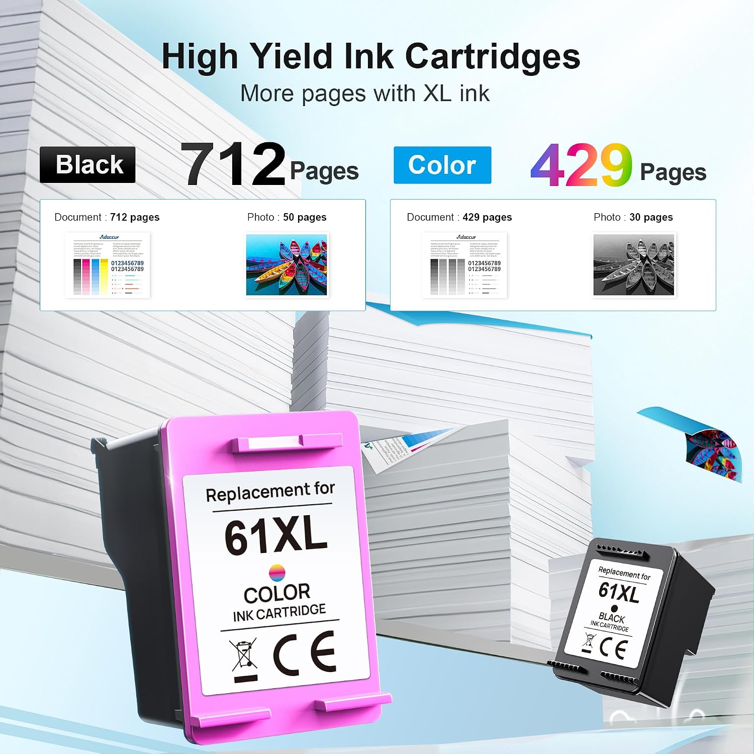 Detalle de Adoccur 61XL Ink Cartridges