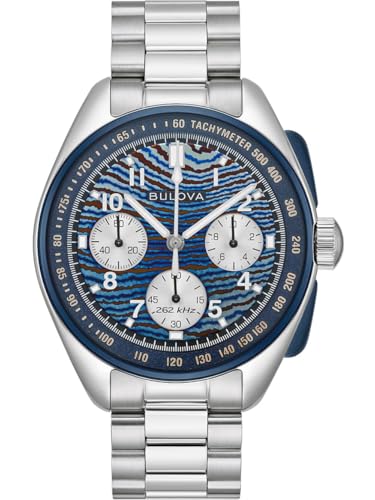Detalle de Bulova Men's Chronograph Quartz Watch with Stainless Steel Strap 98A329