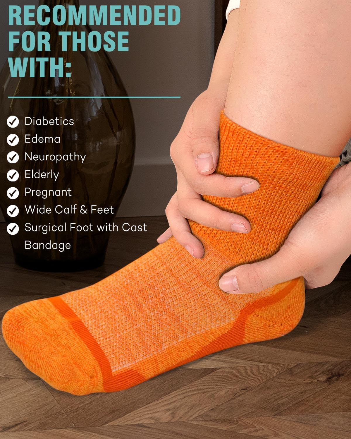 Thumbnail 4 de ZFSOCK Diabetic Socks Bamboo for Women
