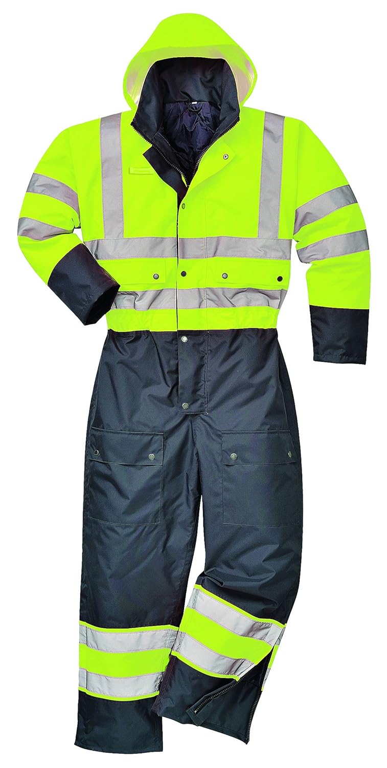 Portwest S485 tuta bicolore foderata giallo/nero, XXL