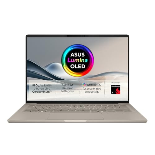 Detalle de ASUS Zenbook A14 UX3407QA Copilot+ PC: Lightweight AI-Driven Productivity