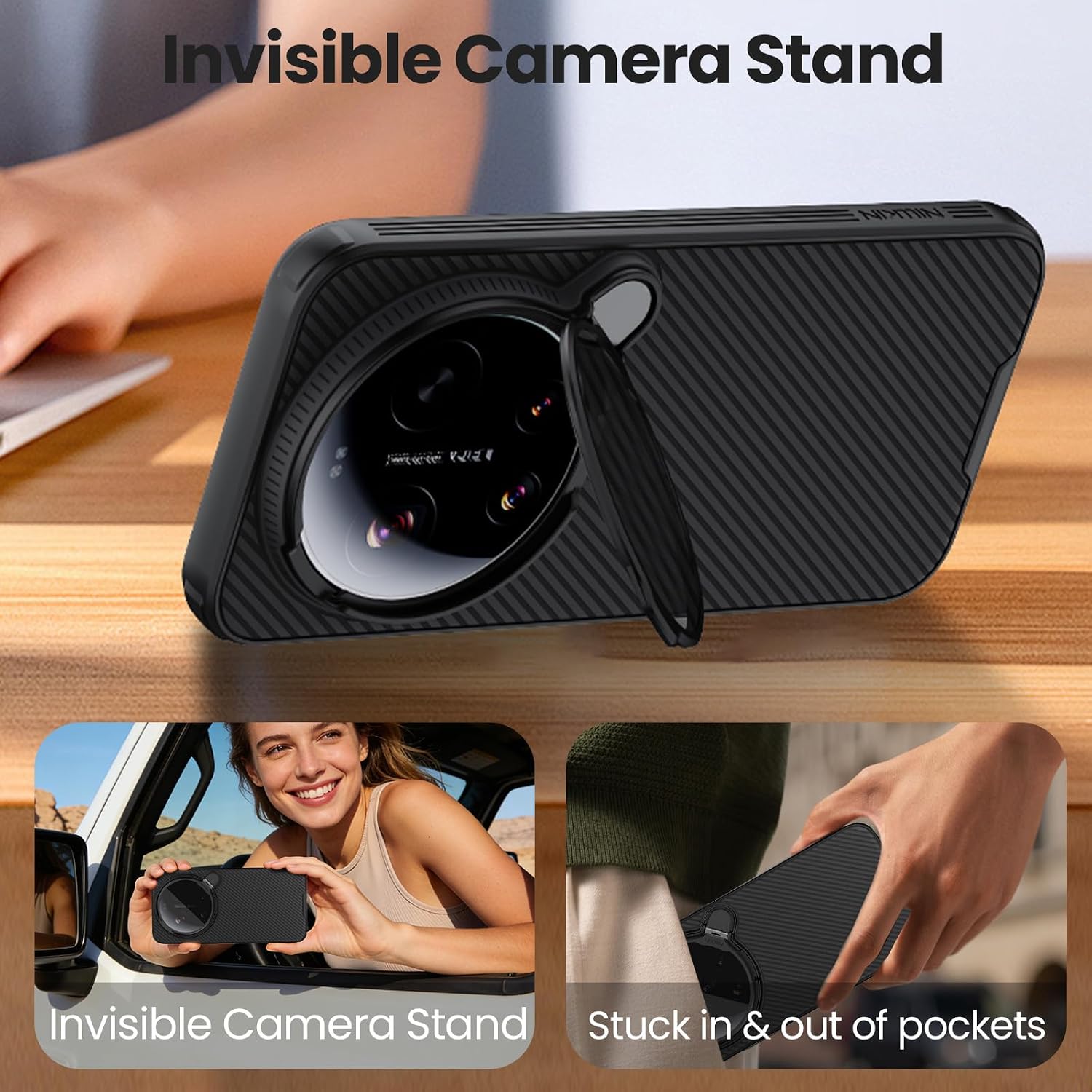 Detalle 2 de Nillkin Magnetica Custodia per Xiaomi 17 Ultra 5G (2026) CamShield con copriobiettivo e supporto trasparente