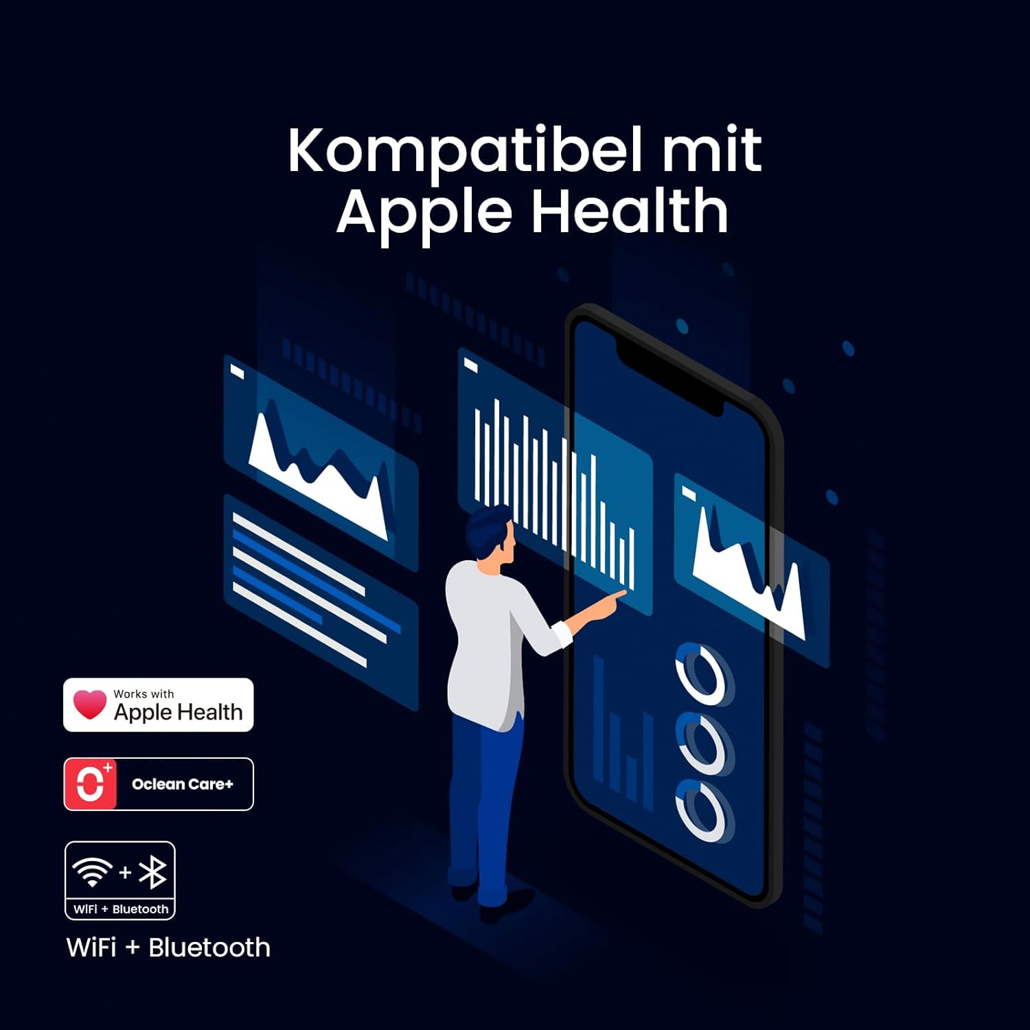 Thumbnail 6 de Oclean X Elite 10 Set – Schallzahnbürste mit 5 Putzmodi, App-Feedback und Reiseetui