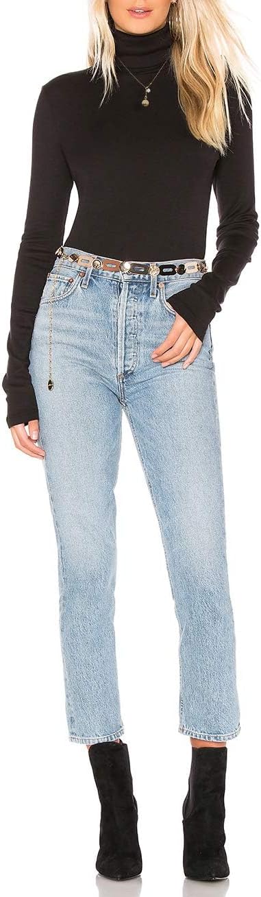 Detalle 1 de STARBILD långärmad topp med hög hals, stretch och slim fit