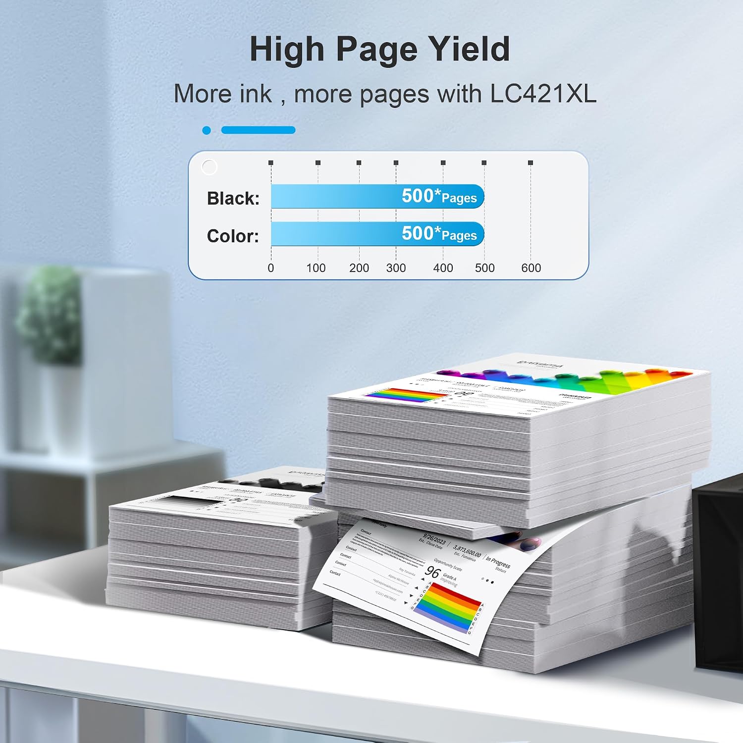 Detalle de Coloran LC421XL 4‑Pack ink cartridges