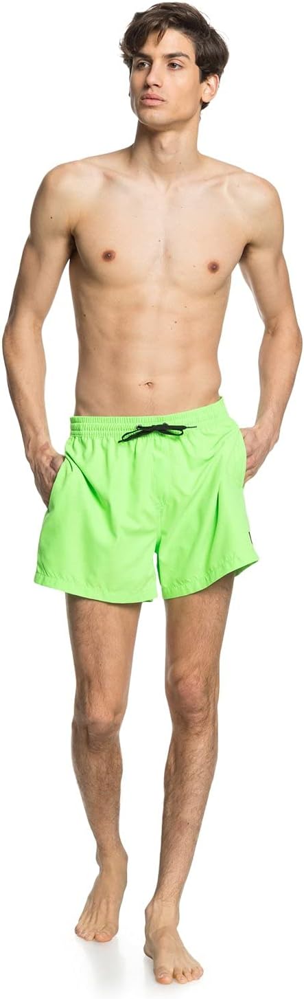 Detalle de Quiksilver Everyday Volley 15" Bañador para Hombre – Lime Punch, Talla M