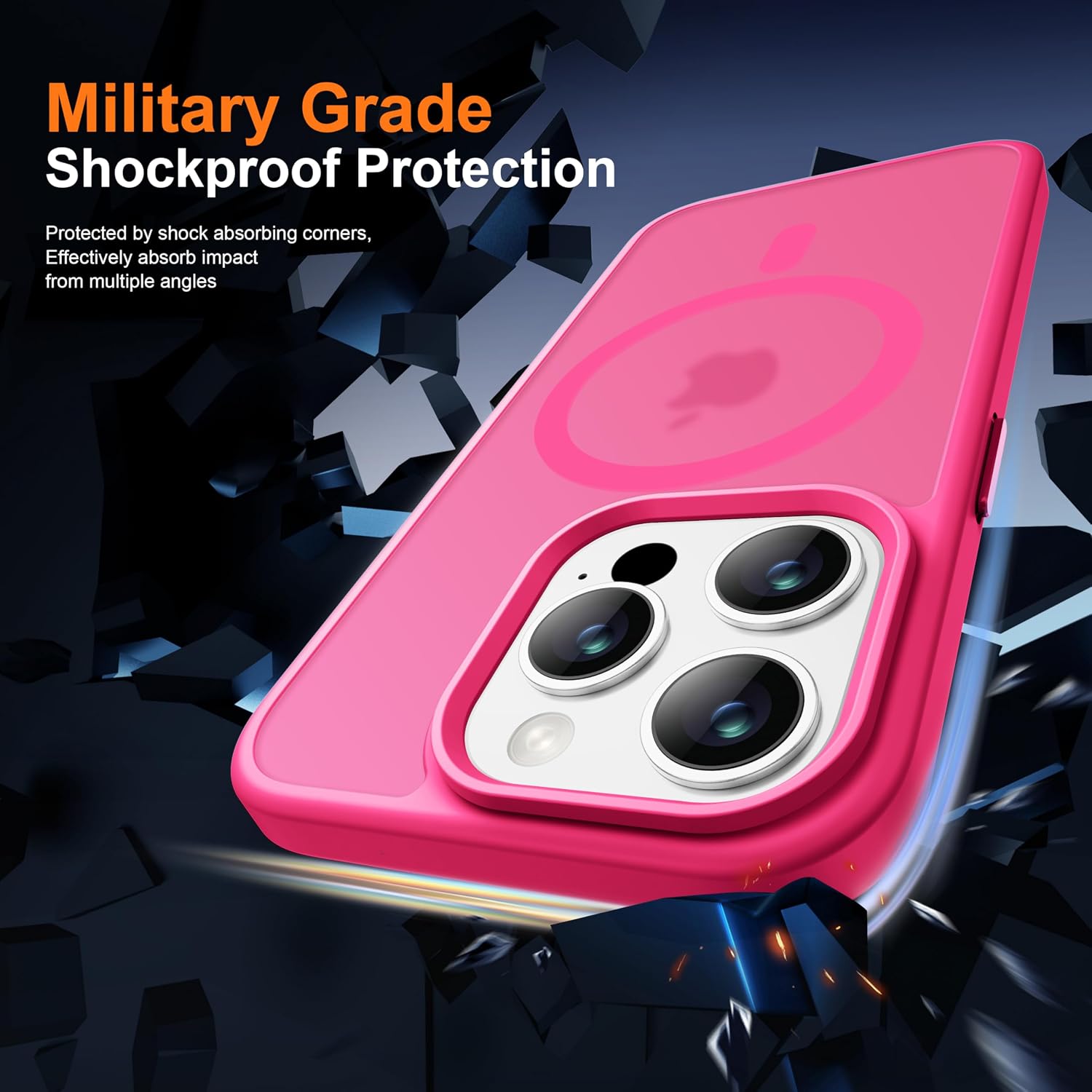 Detalle 2 de ORETECH Magnética para iPhone 14 Pro Max 📱 con Protectores