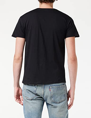 Detalle 1 de Fruit of the Loom Iconic Lightweight Ringspun T-Shirts, Black, Large, 5 Pack