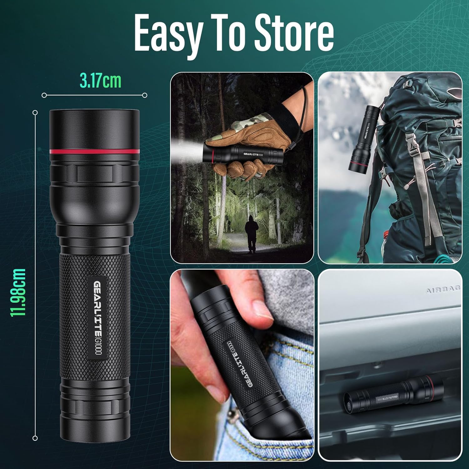 Thumbnail 5 de GEARLITE Rechargeable LED Torch 2000LM ๐ฆ