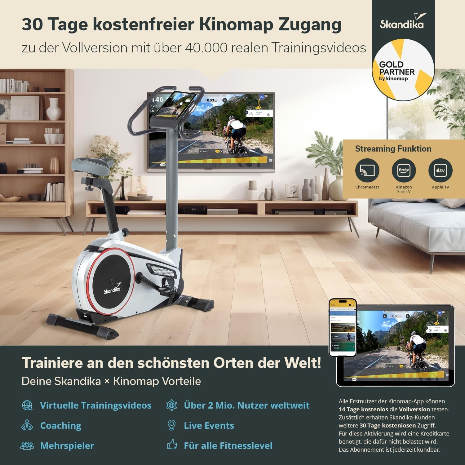 Detalle 2 de Skandika Morpheus Ergometer 12 kg