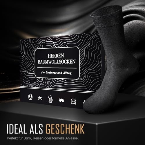 Thumbnail 6 de Effeet Socken Herren – 6 Paar Business Socken aus atmungsaktiver Baumwolle, Geschenkbox