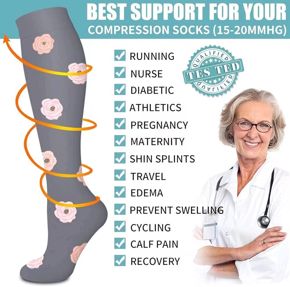 Thumbnail 6 de Compression Socks 15-20 mmHg 6 Pack