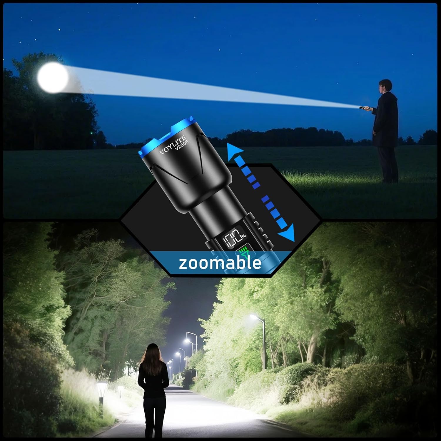 Thumbnail 2 de Voylite Torches 500000 lumens torch with 5000 mAh battery 🔦