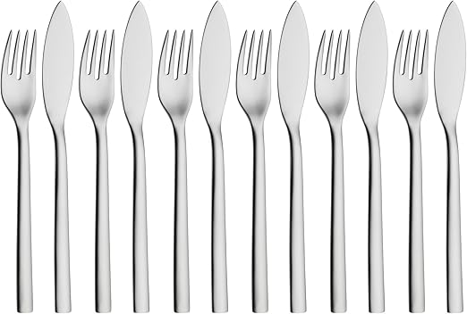 Detalle de WMF Nuova - Elegante Cubertería de Pescado para 6 🍽